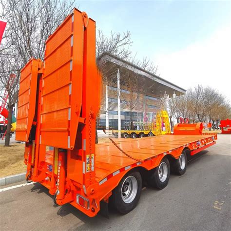 Axles Tons Excavator Transport Gooseneck Lowboy Low Bed Lowbed Truck