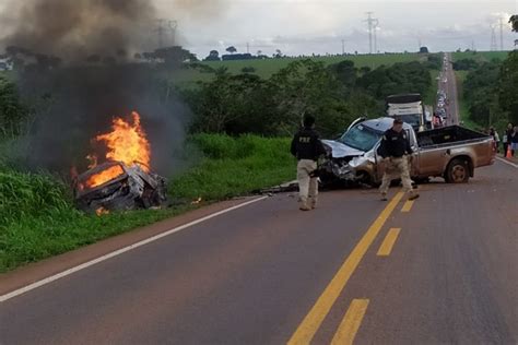 Carro Pega Fogo Após Colisão E Motorista Morre Na Br 163 O Factual