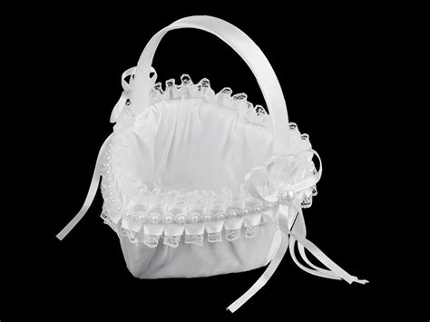 Panier De Mariage En Satin Pour Demoiselles Dhonneur C Ur Mercerie