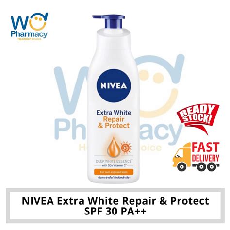 Nivea Body Lotion Extra White Repair And Protect Spf30 350ml Shopee