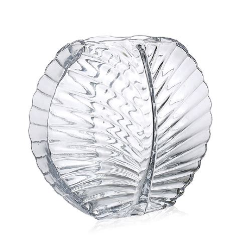 9 Clear Glass Leaf Vase Wilford And Lee Home Accents