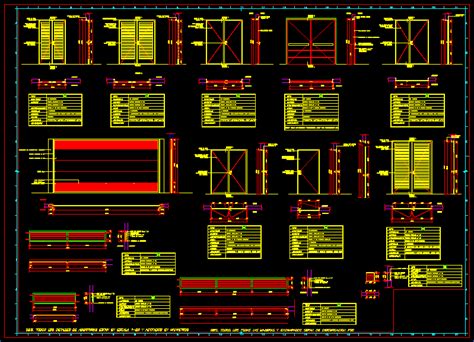 Detalle De Aberturas En Autocad Librer A Cad