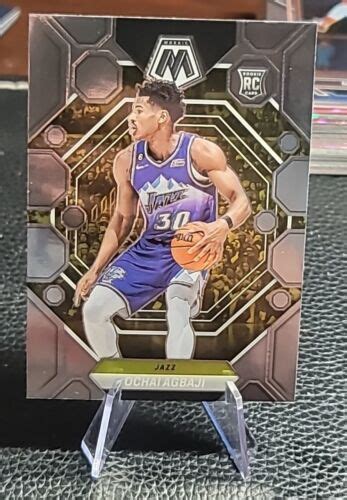 Panini Mosaic Ochai Agbaji Rc Rookie Utah Jazz Ebay