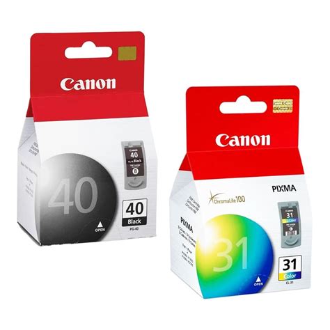 Kit 2 Cartuchos Canon Pg 40 Preto Cl 31 Colorido Original IP1800