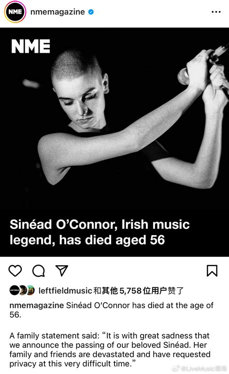 Sinéad Oconnor希妮德奥康娜去世，享年56岁connor新浪新闻