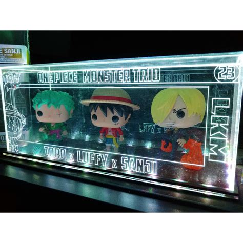 630laser - Acrylic LED Display Case for 3 Unboxed Funko Pop custom made