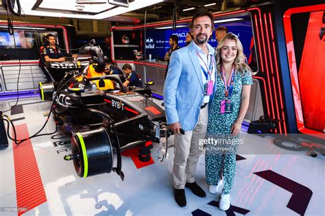 Richard Hammond and his daughter Isabella Hammond at the RedBull garage ...