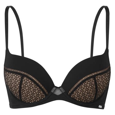 Soutien Gorge Push Up Plongeant Armatures Noir Gossard Lemon Curve