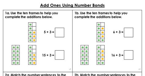 01 1 Add Ones Using Number Bonds Classroom Secrets