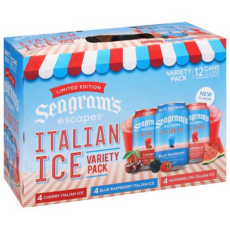 Seagram S Escapes Malt Beverage Premium Italian Ice Variety Pack