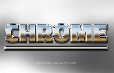 Free Chrome Effect Photoshop Photoshop Supply