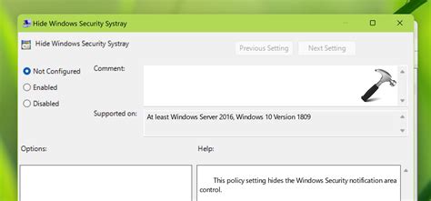 Enable Or Disable Windows Security Notification Icon In Windows 11