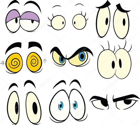 Easy Cartoon Eyes Cartoon Eyes — Stock Vector © Memoangeles 12825532