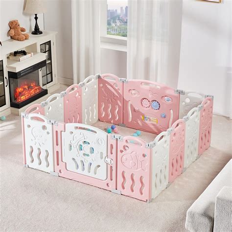 Amazon Albott Baby Playpen Upgraded 14 Panels Foldable Baby