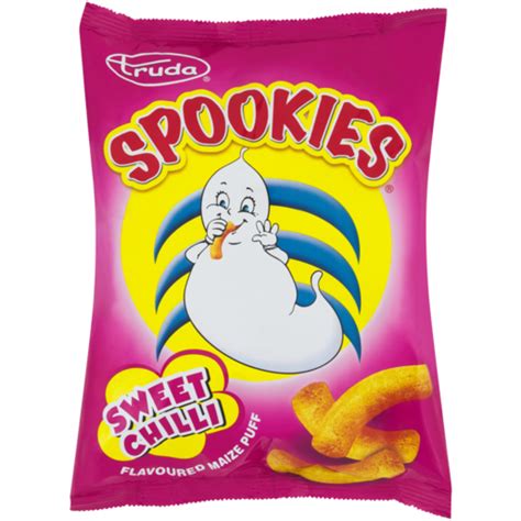 Truda Spookies Sweet Chilli Flavoured Maize Puff 50g Small Bag Chips