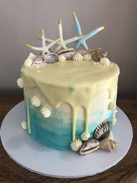 Sea Beach Ocean Birthday Cake Ocean Cakes Ocean Birthday Cakes