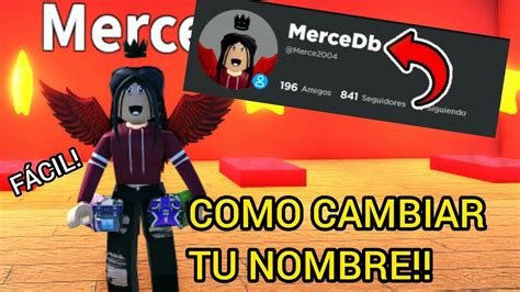 Como Cambiar Tu Nombre De Roblox Gratis Display Name Tutorial