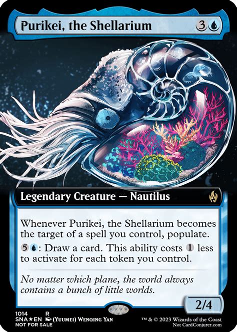 Mono-blue tokens ? / Purikei, the Shellarium (Daily Commander #1014