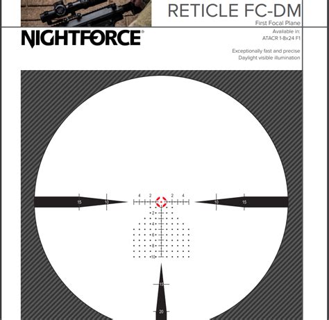 Rifle Scopes Nightforce Grid Christmas Tree Mil C Reticle Sniper S Hide Forum