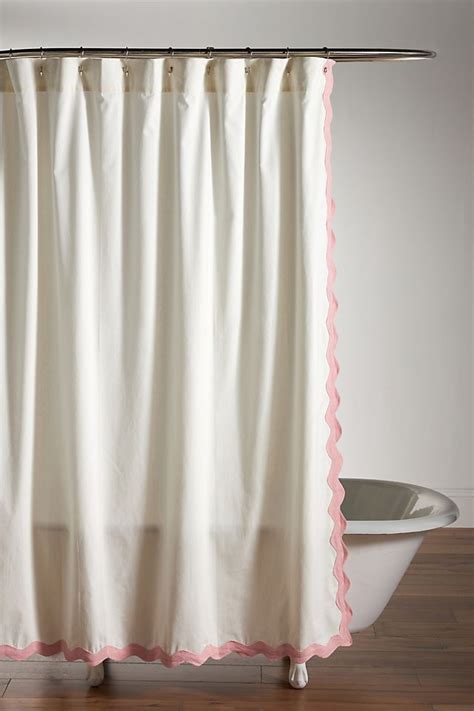 Maeve By Anthropologie Scalloped Shower Curtain In Unique Shower