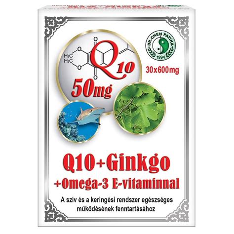 Dr Chen Q10 Ginkgo Biloba Omega 3 kapszula 30 db rendelése a