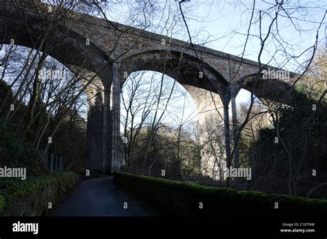 The Dean Bridge photographed from Dean Village below, Edinburgh ...