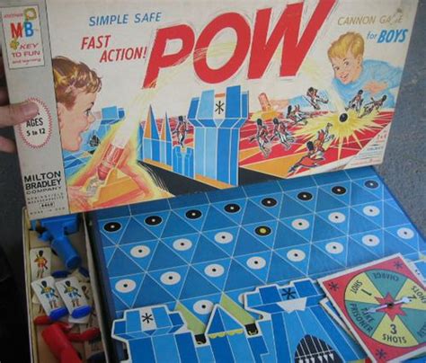 Vintage Board Game 1964 Pow The Cannon Game For Boys Vintage Board