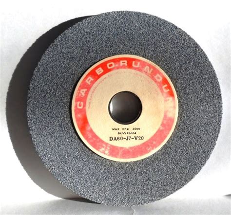 Carborundum Grinding Wheel Da60 J7 V20 8 X 12 X 1 14 3600 Max Rpm Irontime Sales Inc