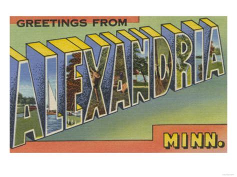 Alexandria Minnesota Postcard - Alexandria MN