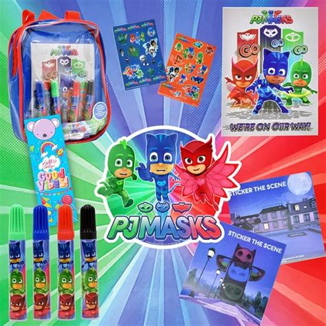 Pj Masks Juego De Libros Para Colorear Y Actividades Marca En Venta