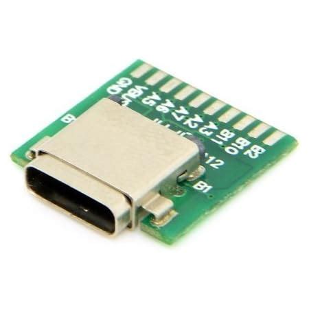 Jser Diy Pin Usb Type C Male And Female Smt Type With Pc Board