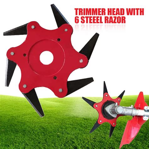 6 Blade Grass Trimmer Head Weed Brush Cutting Head Easy Cutting Garden