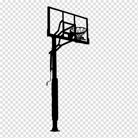 Basketball Hoop Side View Clipart Black And White