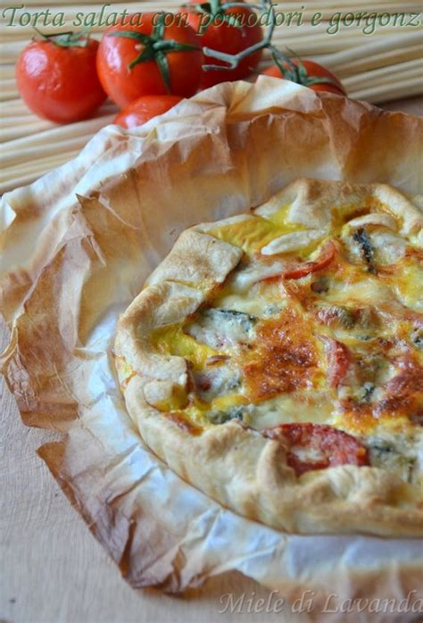 Torta Salata Con Pomodori E Gorgonzola