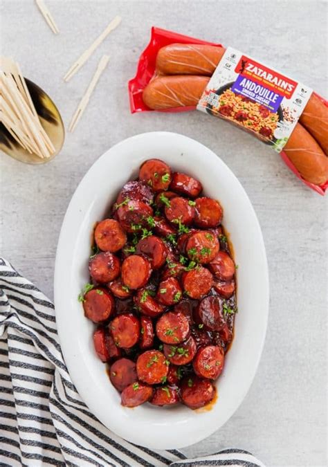 Smoked Sausage Appetizer In Easy Bbq Sauce Game Day Recipe