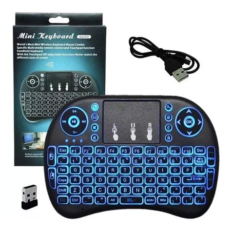 Mini Teclado Keyboard Sem Fio Wireless Para Smart Tv Led Mercado