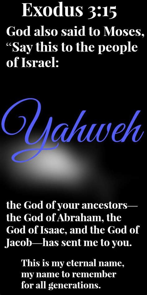 He Is Jehovah Yahweh He Is God Bible Knowledge Inspirational