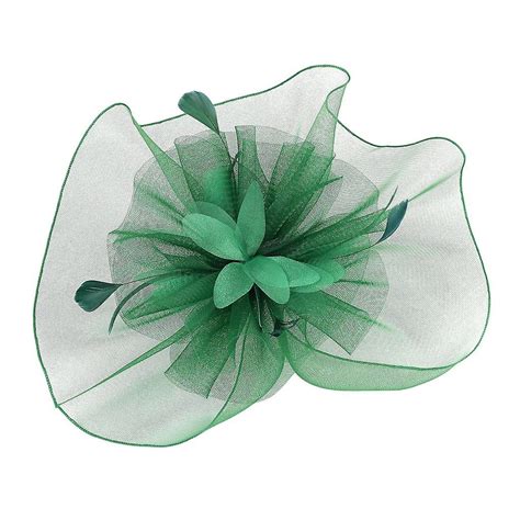 Fascinator Hat Flower Feather Mesh Kentucky Derby Tea Party Hairband