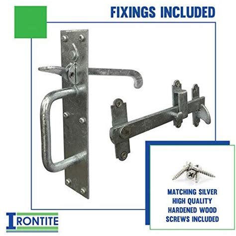 Irontite Suffolk Latch Galvanised Garden Gate Latch For Wooden Gates