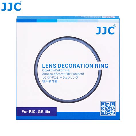 Jjc Lens Decoration Ring For Ricoh Gr Iiix Blue Replacement For