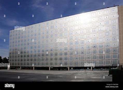 The Facade Of The Building Hosting The Institut Du Monde Arabe Ima