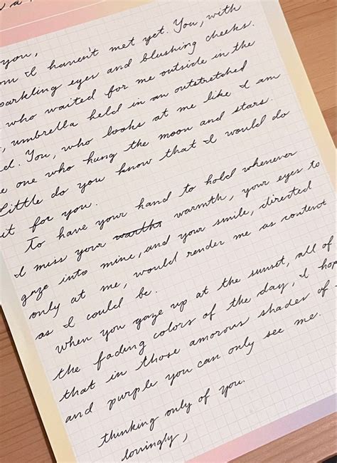 Aesthetic Neat Cursive Handwriting Practice Love Letter L Miss You Cursive Handwriting Practice