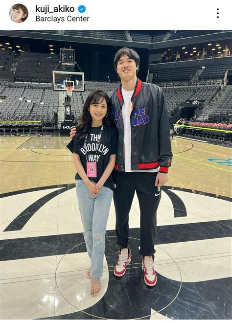 久慈暁子、nba5季目終了の渡辺雄太と夫婦ショット！「可愛い～」テレビ局退社し結婚→米国移住 スポーツ報知