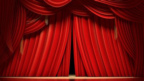 Red Stage Curtains Opening, Motion Graphics | VideoHive