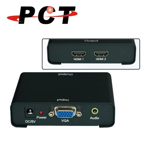 VGA to 2 Port HDMI Converter / Splitter | Taiwantrade.com