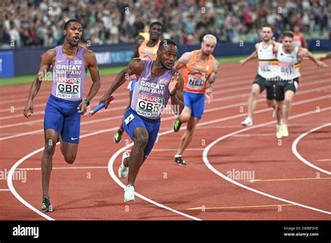 4x100 Relay Race Men Zharnel Hughes Jona Efoloko Great Britain