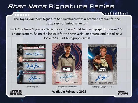 Topps Star Wars Signature Series Trading Cards