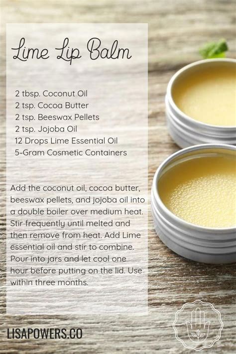 Easy Diy Recipe For Lime Lip Balm Create Your Own Natural Organic Lip Balm Using Lime