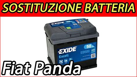 Sostituzione Fai Da Te Batteria Auto Scarica Su Fiat Panda Multijet