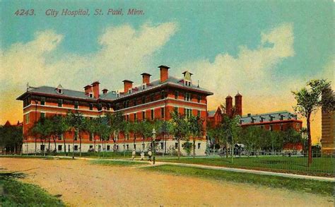 Old Saint Paul Minnesota Postcard City Hospital Published By The